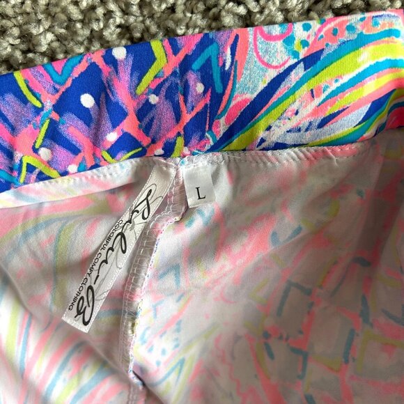 Lulu B Womens Sz Large Pineapple Print Casual Skort Multicolor - Picture 6 of 9